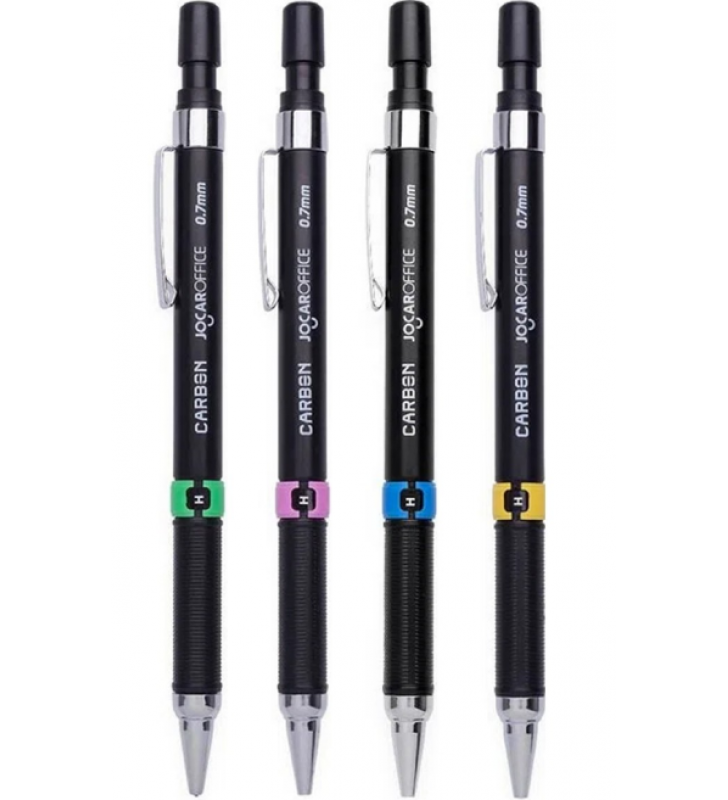 LAPISEIRA/GRAF.0.7MM CARBON PRETO/CORES